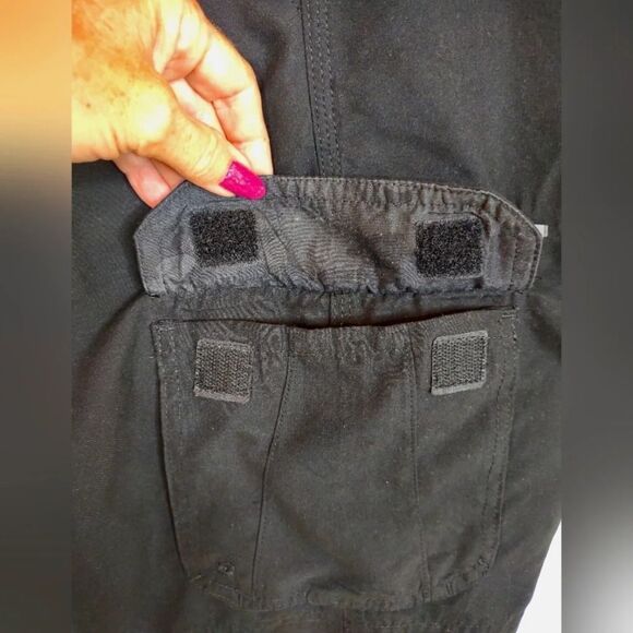 Burnside Black Cargo Shorts size Waist 34 - Picture 8 of 16